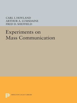 cover image of Experiments on Mass Communication